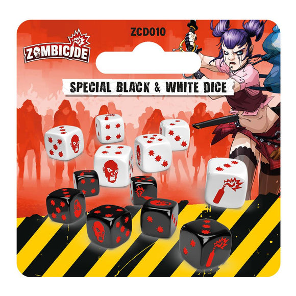 Zombicide Segunda Edición - Special Black & White Dice