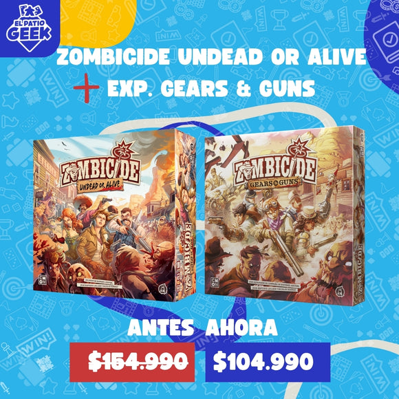 Pack: Zombicide Undead or Alive + Exp. Gears & Guns