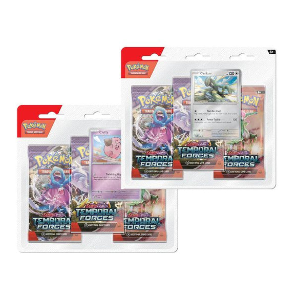 Scarlet & Violet Temporal Forces 3-Pack Blister (inglés)