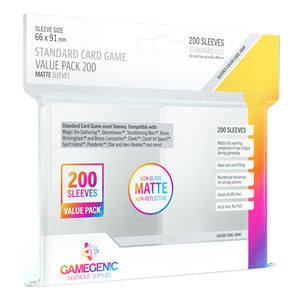 GG: MATTE Sleeves - Standard Card Game Value Pack 200 (66 x 91 mm)