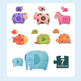 Mi Primer Puzzle de Animales y Geometría